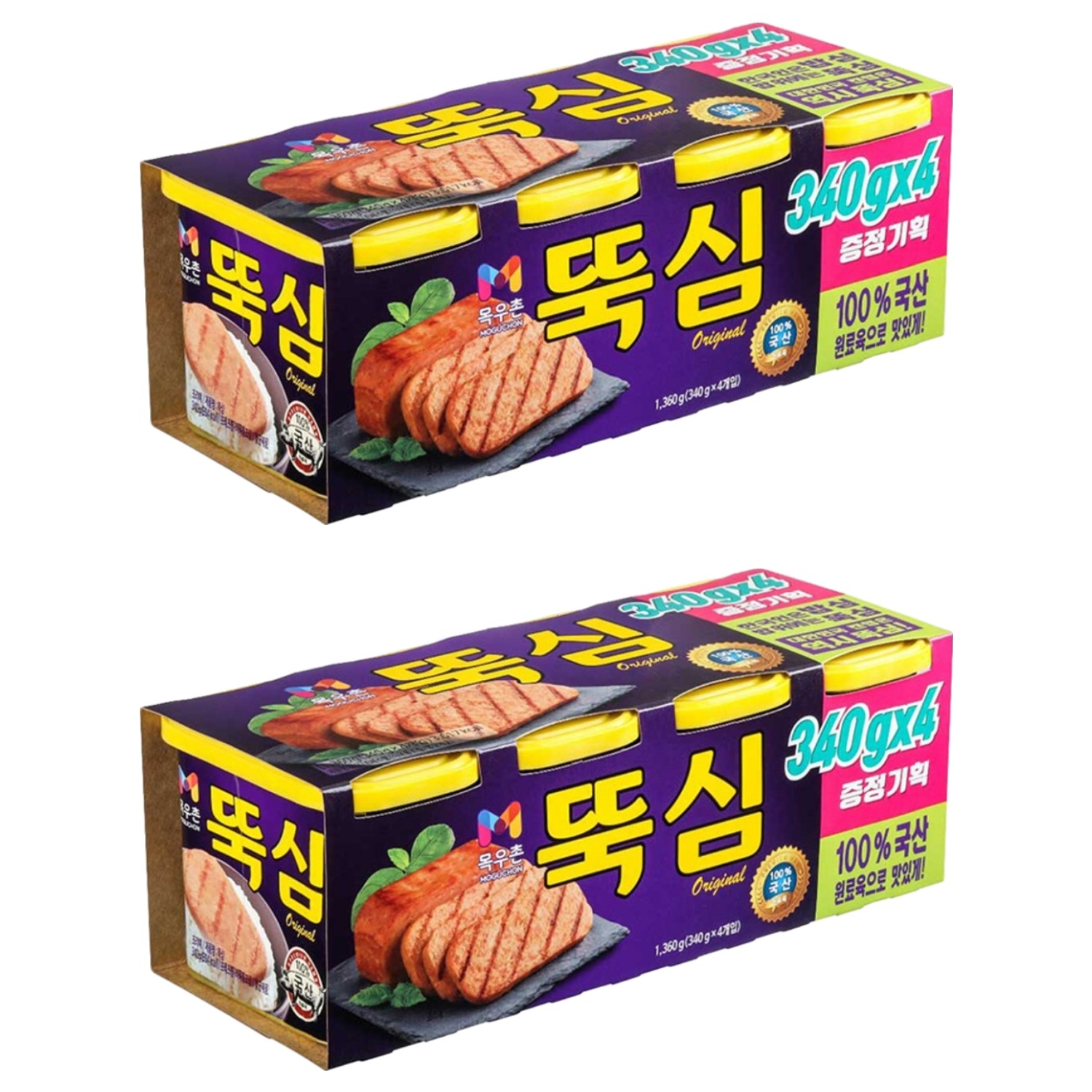 목우촌 뚝심 햄 통조림 340g 8개