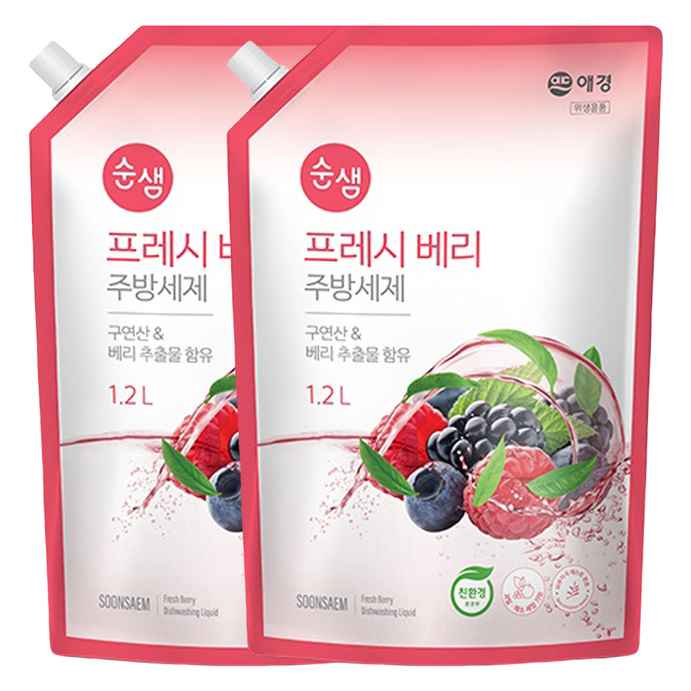 순샘 베이킹소다 피톤치드 주방세제 리필 1.6L 3개