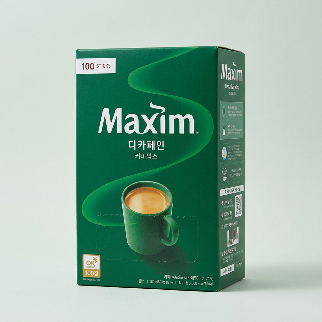 동서식품 맥심 디카페인 커피믹스, 100개