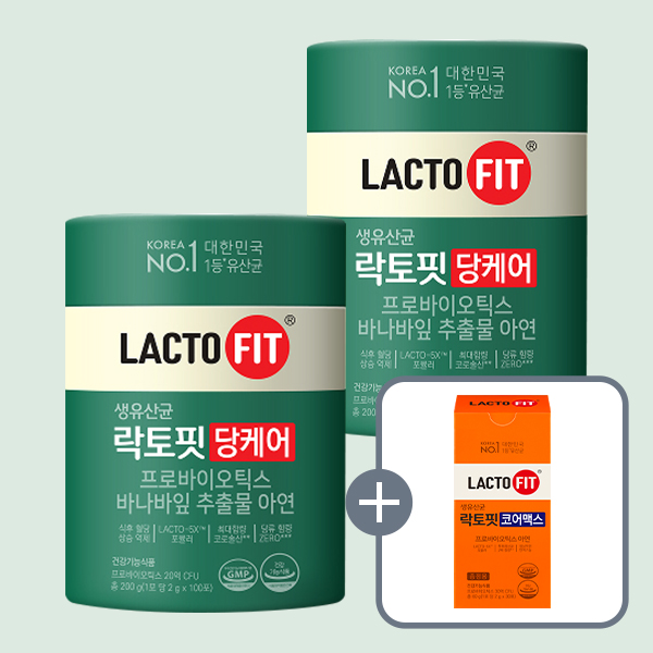 종근당건강 락토핏 당케어, 2g, 100포, 2개